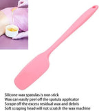 Silicone Spatula For Waxing, Large Silicone Wax Spatula,Reusable Waxing Applicator for Stir Wax,Non Stick Wax shovel for Apply Wax