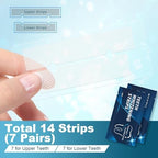 Teeth Whitening Strips - 14 Whitening Strips for Teeth Sensitive, Professional, Fast Remove Smoking, Coffee, Wine Stains, Teeth Whitening Kit Pack of 7 Non-Slip Strips Treatments