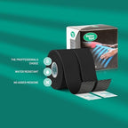 VetkinTape® Veterinary Kinesiology Tape | Tape for Horses & Dogs | Equine & Canine Kinesiotape | Latex Free and Quality Mark Certified Ktape | 1.2 inch | Pack of 2 Rolls (Black)