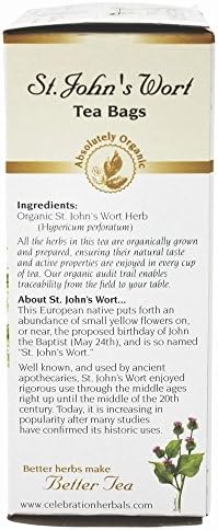 Celebration Herbals St John's Wort Tea Organic - 24 Herbal Tea Bags