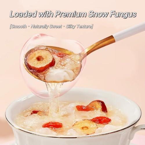 Freeze-Dried Tremella (Snow Fungus) Sweet Soup with Red Dates & Goji Berries – Instant Dessert, 6 Packs (16g Each), No Cooking, Smooth & Mild Sweet Taste 红枣枸杞银耳汤