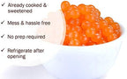 Mango Boba Pearls, Popping Boba Bursting Bubble Tapioca Pearls For Bubble Tea, No Artificial Colors (1 LB Pack of 1)