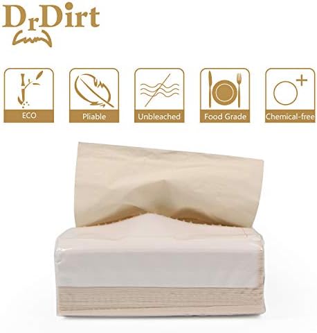 DrDirt Bamboo Facial Tissue Towels Paper in Bulk 36 Packs Refill Unscented Mini Travel Packs 3 Ply 110 Count 110 Sheets