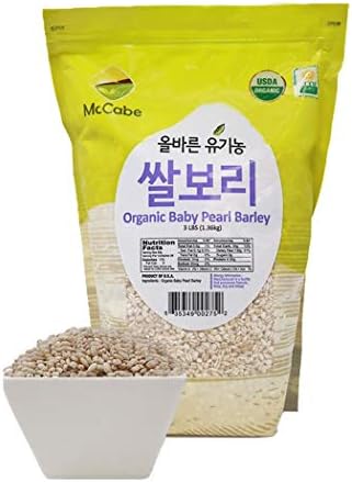 McCabe Organic Baby Pearled Barley - Pearl Barley Grain | USDA and CCOF Certified | Product of USA | 3 lbs (48 Oz)