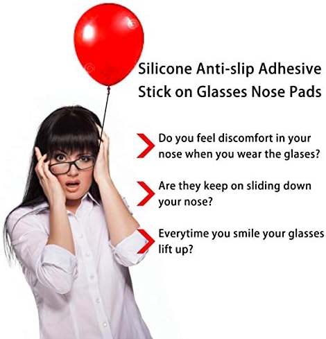Soft Foam Eyeglasses Nose Pads Self Adhesive Non Slip Nose Pads for Glasses Anti Slip Eyeglass Nose Pads for Plastic Frames Glasses Sunglasses 12 Pairs