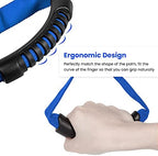 E-cowlboy Auto Cane Grab Handle - Adjustable Standing Aid Safety Portable Vehicle Support Bar With Nylon Grip - Mobility Assist Device (Blue)