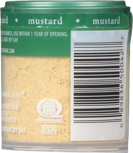 Simply Organic Mustard Seed Ground, Certified Organic, Kosher, Mini Spices | 0.46 Ounce (Pack of 6)