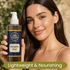 Pumpkin Seed Oil (Cucurbita pepo) 100% Natural Cold Pressed Carrier Oil for Hair, Skin, Massage, Nails | with Dispensing Pump 3.38 Fl Oz (100ml)