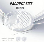 5 Pairs Transparent Silicone Thong Sandal Toe Guards Cushions Self-Adhesive Flip-Flop Non-Slip Gel Toe Protectors Toe Separator Foot Pads for Women Men (Style B)