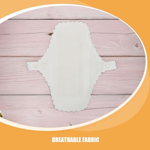 4pcs Reusable Cloth Pads for Women Breathable Sanitary Napkins with Layer Washable Menstrual Panty Liners for Pregnancy and Postpartum Care