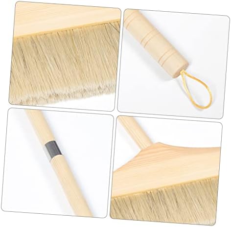 minkissy Portable Soft Broom for Indoor Use Long Handle Sweep for Dusting and Cleaning Safe for Floors