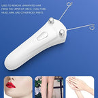 Threading Hair Removal for Women LED Light Electric Ladies Thread Hair Remover,Threader Machine Epilator for Fine Hairs on Face, Upper Lip, Arms