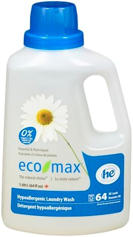 ECOMAX Concentrated Hypoallergenic Laundry Detergent, 1890 ML