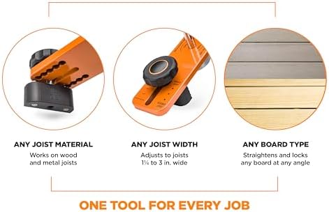 CAMO Lever Deck Board Bending, Straightening and Locking Tool for Faster & Easier Deck Installation