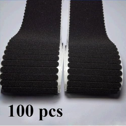 100 Pcs Anti-Fog Nose Bridge Pads for N95 Masks, Sponge Foam Cushion,90x10mm, 5mm Thick(Grey)