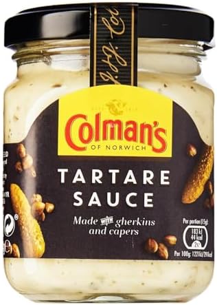 Original Colman's Tartare Sauce Imported From The UK England Tartar Sauce Creamy Tartar Sauce Made with gherkins and capers The Best Of British Colmans Tartare Sauce 144g
