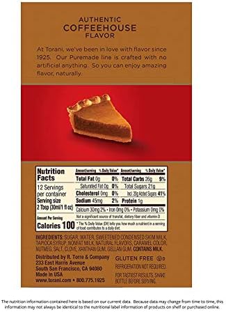 Torani Puremade Sauce, Pumpkin Pie, Squeeze Bottle, 16.5 Ounces
