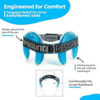 Rebound Lite Around the Ear Reusable Cold Packs, Hot and Cold Gel Ice Packs for Injuries, Compress Soft & Flexible - Fast Relief & Post Surgery Recovery - Pack of 2 (Blue)