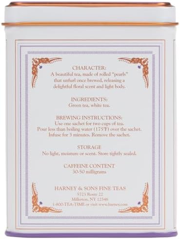 Harney & Sons Dragon Pearl Jasmine Tea, 20 Count(Pack of 1)