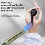 11.0 Terahertz Therapy Wand Electric Heating Massage Device for Pain Relief & Body Relax, Portable Wellness Tool for Home & Travel Water-Enhanced Frequency Technology (Gold)