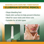 Clubman Pinaud Jumbo Styptic Pencil, 1 Oz, (Pack of 6)