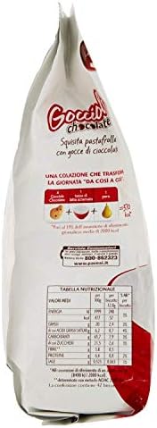 Pavesi Gocciole Chocolate 17.5 oz (500g) From Italy Pack of 2