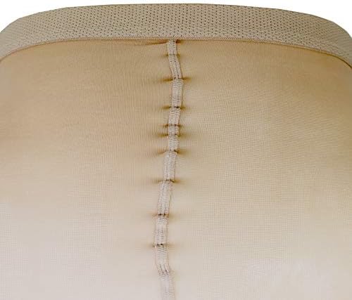 Truform Sheer Compression Pantyhose, 15-20 mmHg, Women's Shaping Tights, 20 Denier, Nude, Queen