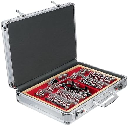 JS-104 Optometry Equipment Trial Lens Set Case Red Velvet Free Trial Frame 104 Lens Case