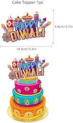 Diwali Cake Toppers Indian Diwali Festival Cake Topper Happy Diwali Cupcake Decoration India Festival of Lights Party Supplies
