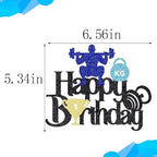 Weightlifting Happy Birthday Cake Topper - Gym & Athletes Fitness Themed Birthday Decorations for Men & Boys