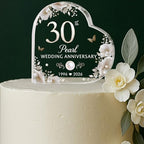 30th Wedding Anniversary Acrylic Cake Topper, 30 th Pearl Anniversary Decorations, 30 Wedding Topper, 30 Years Of Marriage Gifts, Wedding Keepsake Gift (30th Anniversary 2026)