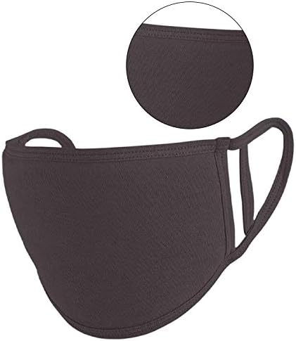 Trimming Shop Kids Face Mask Reusable Washable Face Covering for Children 2 Ply Face Mask, Cotton Face Mask Breathable Safety Mask Protection from Pollution, Grey, 14cm x 10cm, 1pc