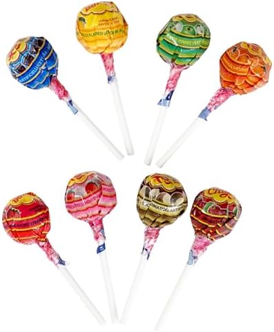 ChupaAssorted Lollipops, 1 Pound Bulk Bag (Approx 32 Lollipops), Individually Wrapped, The Hampton Popcorn & Candy Company