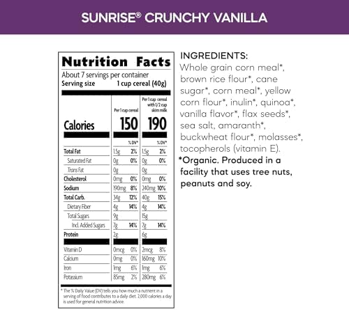 Nature's Path, Organic Gluten-Free Crunchy Vanilla Cereal, 10.6 Oz