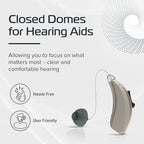 Hearing Aid Domes, Closed Domes for Hearing Aids, 10Pcs Resound Hearing Aid Domes (Medium)