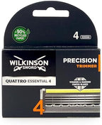 Wilkinson Sword Quattro Titanium Precision Razor Blades -Pack of 4