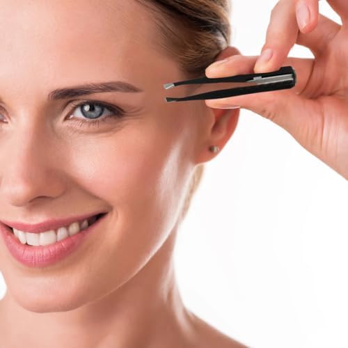 4 PCS Stainless Steel Tweezers, Precision Ingrown Hair Splinter Blackhead Remover