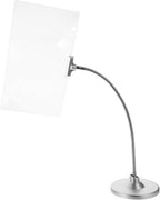 FRCOLOR 4X Large Page Magnifier with Stand Hands-Free Desktop Magnifying Glass Flexible Gooseneck for Reading Crafts Sewing