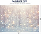 Allenjoy 7 x 5 FT Winter Wonderland Photography Backdrop Christmas Glitter Bokeh Snowflakes Background for Kids Children Newborn Baby Shower Birthday Party Banner Decor Portrait Photo Booth Props