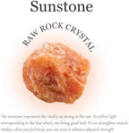 Apengshi Sunstone Raw Crystals Natural Crystal and Healing Stones Rough Rocks Reiki Chakra Fountain Home Garden Decor Yoga Meditation DIY Stone 1.2-2''