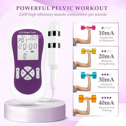 K-fit Kegel Toner for Women - Electric Pelvic Muscle Exerciser for Automatic Kegels, Incontinence Stimulator