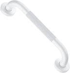 12 Inch Oil Rubbed White Shower Grab Bar w/Anti Slip Grip, ZUEXT Stainless Steel Bath Grab Bar,Bathroom Balance Bar, Wall Mount Safety Handrail Support, Handicap Injury Elderly Senior Assist Handle