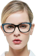 OCCI CHIARI 1.75 Reading Glasses Women Fashion Readers 1.0 1.25 1.5 1.75 2.0 2.25 2.5 2.75 3.0 3.5 4.0 5.0 6.0(Black blue, 1.75)
