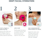 FOREO Hydrate & Brighten UFO 3 LED Set - Face Mask Skincare Device + 14 UFO Activated Masks + IRIS C-Concentrated Brightening Eye Cream, 0.5 Oz - Face Moisturiser