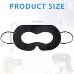 200 Pcs Disposable VR Face Mask Breathable Cover for VR Nonwoven Fabric Sanitary Eye Mask, Eye Cover Pad (Black)