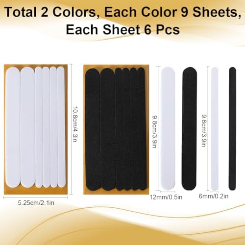 CRASPIRE 18 Sheets Shoe Strap Cushion Insert Heel Grips 2 Colors Shoe Strap Grip Self-Adhesive Foam Heel Strip Sticker Shoe Heel Protector Pads Heel Liners for Women Sandals Foot Pain Relief