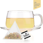 Tealyra - Tranquil Dream - 25 Bags - Chamomile Honeybush Lavender - Calming - Relaxing - Herbal Loose Leaf Tea - Caffeine-Free - Pyramids Style Sachets