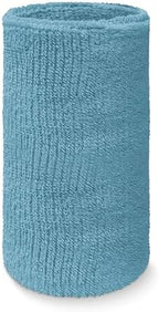 COUVER Absorbent Soft Durable 6 inch Extra Long Thick Sports Wristband Sweatband (1 Piece)