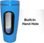 Rehabilitation Advantage Hand In Mug Adaptive Drinking Cup Blue,16 ounces