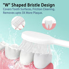 YMPBO 10 Pack Toothbrush Replacement Heads Compatible with TAO Clean Sonic Toothbrush Adults, Tooth Brush Head Toothbrush Heads Refill, Medium Bristles, Super Clean
